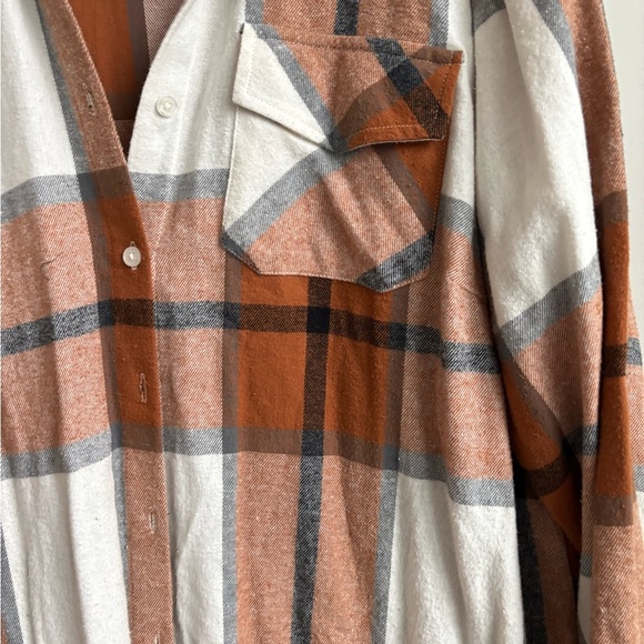 Torrid Cotton Long Line Shacket Size 2X - Picture 7 of 9